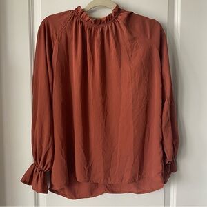 Orange blouse